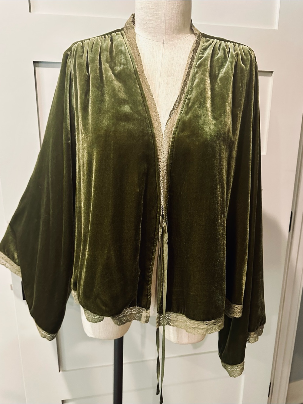 Free People Velvet Moss Bed Jacket - Picture 2 of 3